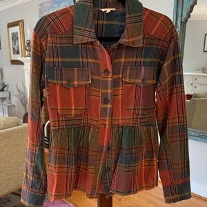 Mystree Multicolor Plaid Top